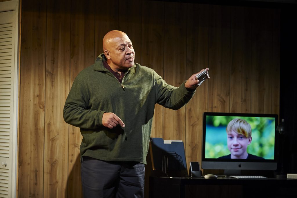 Keith Randolph Smith plays Detective Chuck DeSantis in City Theatre's production of 'The Absolute Brightness of Leonard Pelkey.'