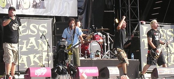 Less than Jake performing in 2006. Photo: bendus and Wikipedia.
