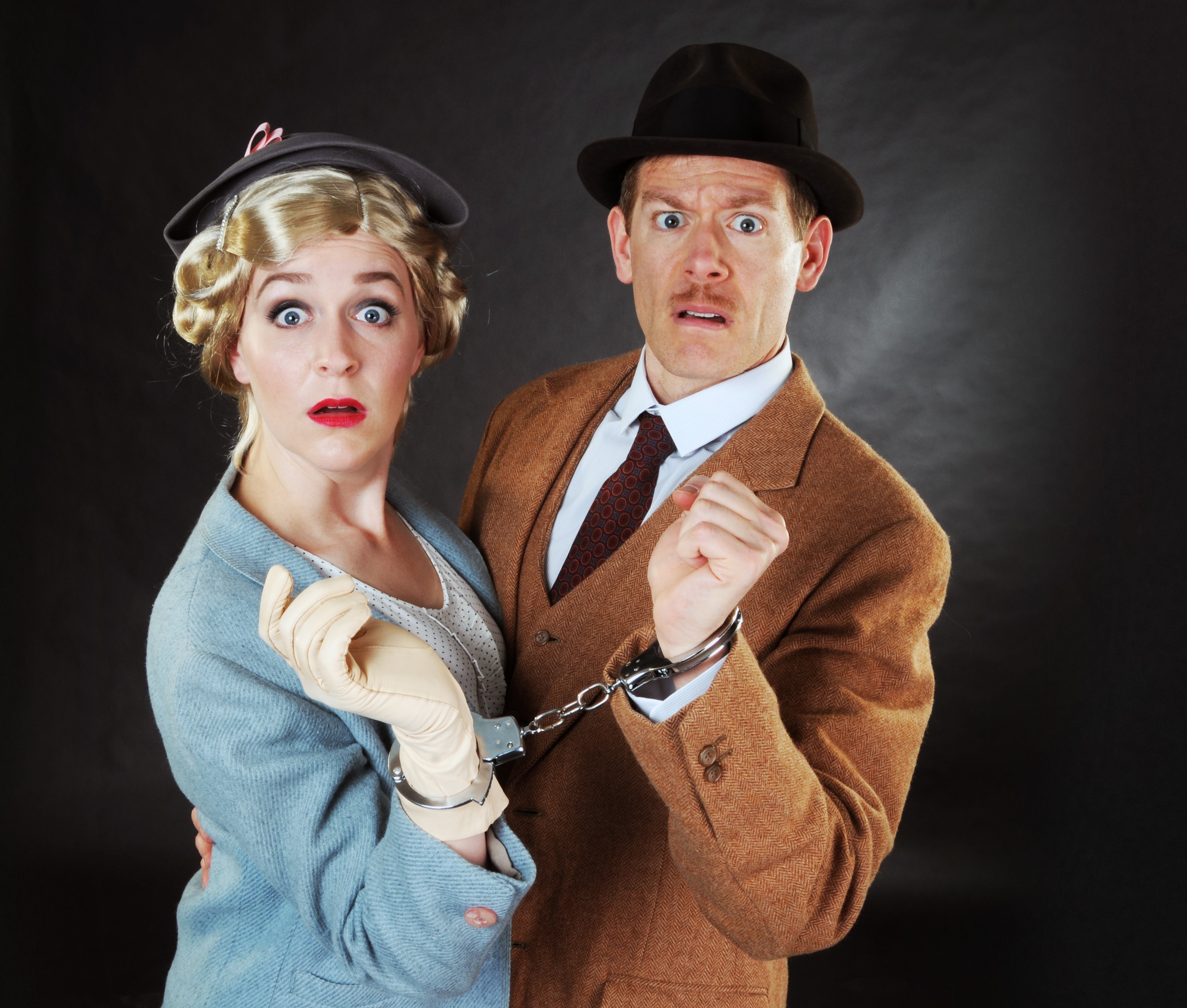  Megan Pickrell and Allan Snyder are bound for a strange adventure in "The 39 Steps."