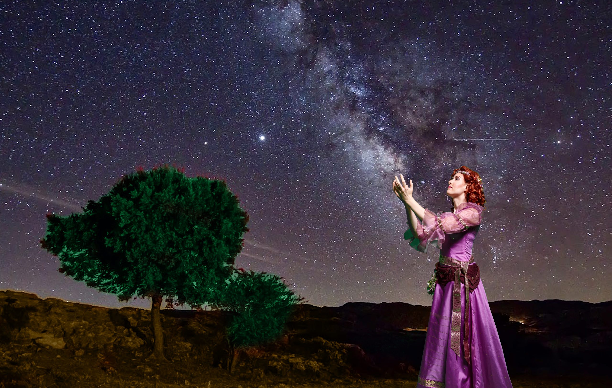 Wishing on a billion stars, Pamina, daughter of the Queen of the Night, longs for release from darkness in 'The Magic Flute.' Pittsburgh Opera has soprano Adelaide Boedecker in the role. (photo: David Bachman Photography)