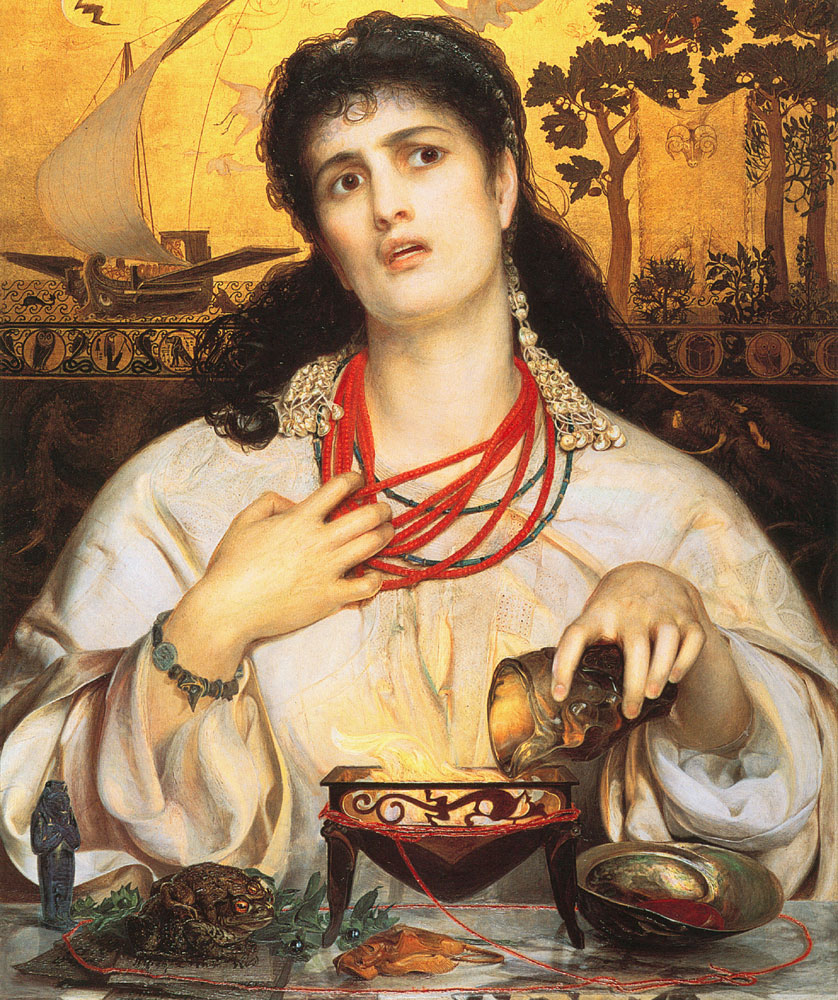 Medea, one of the formidable women in 'Medea / Shulie,' as imagined by 19th-century painter Frederick Sandys.