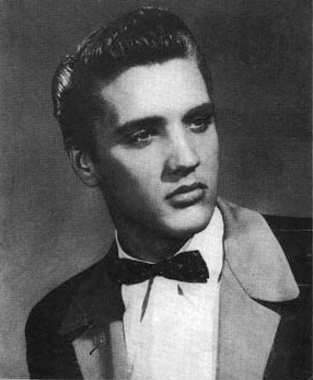Elvis back when: looking like a million.