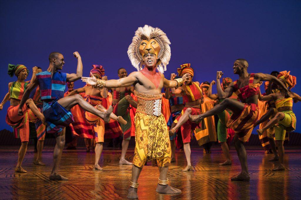 Jared Dixon as Simba heads an amazing cast in the new touring production of 'The Lion King.' (photo: Deen van Meer, © Disney)