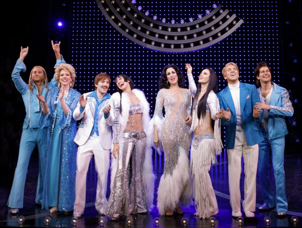 The outfits are part of the fun in 'The Cher Show.' (photo: Joan Marcus)