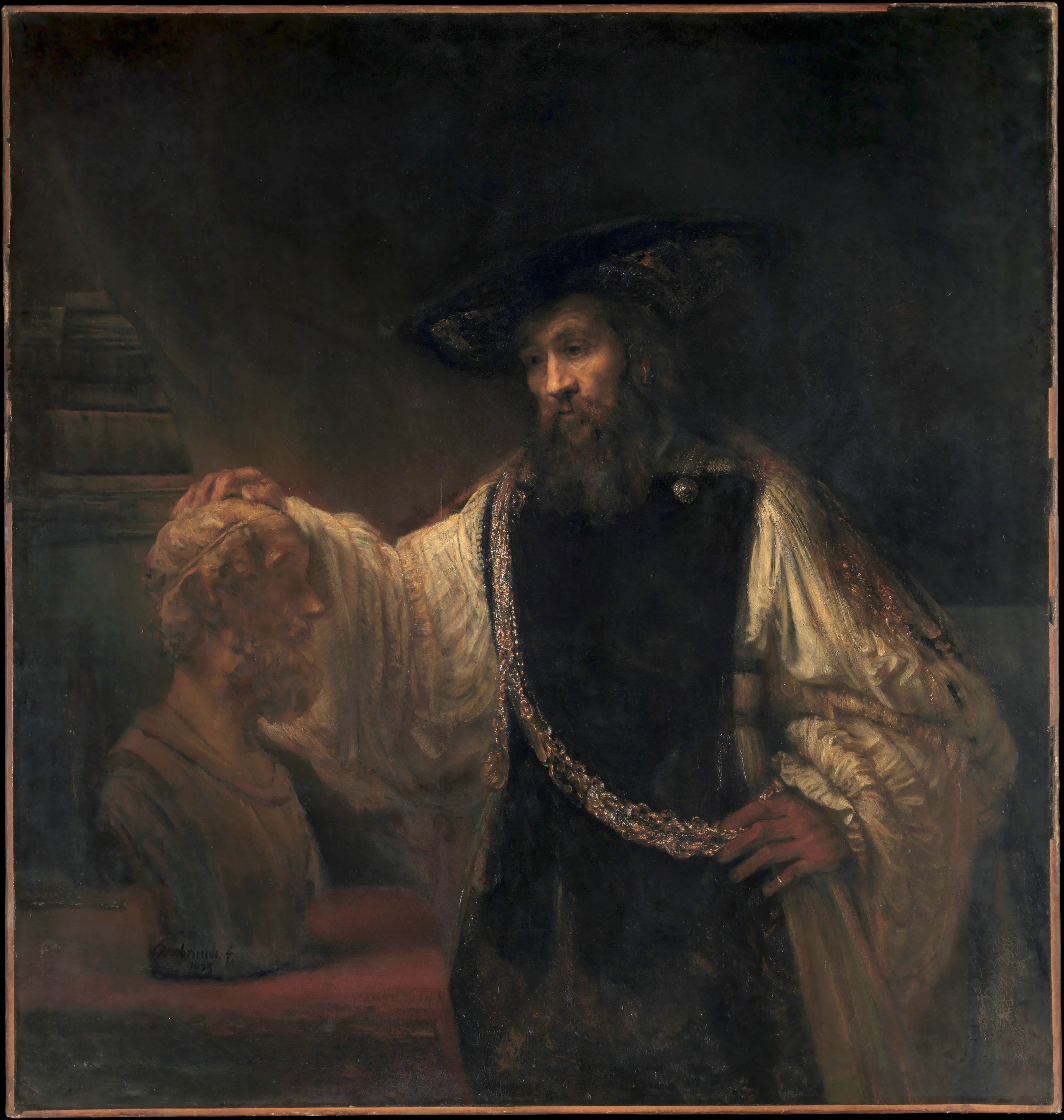 Rembrandt's 'Aristotle Contemplating a Bust of Homer' becomes a window into far-off times and places in 'The Guard.'