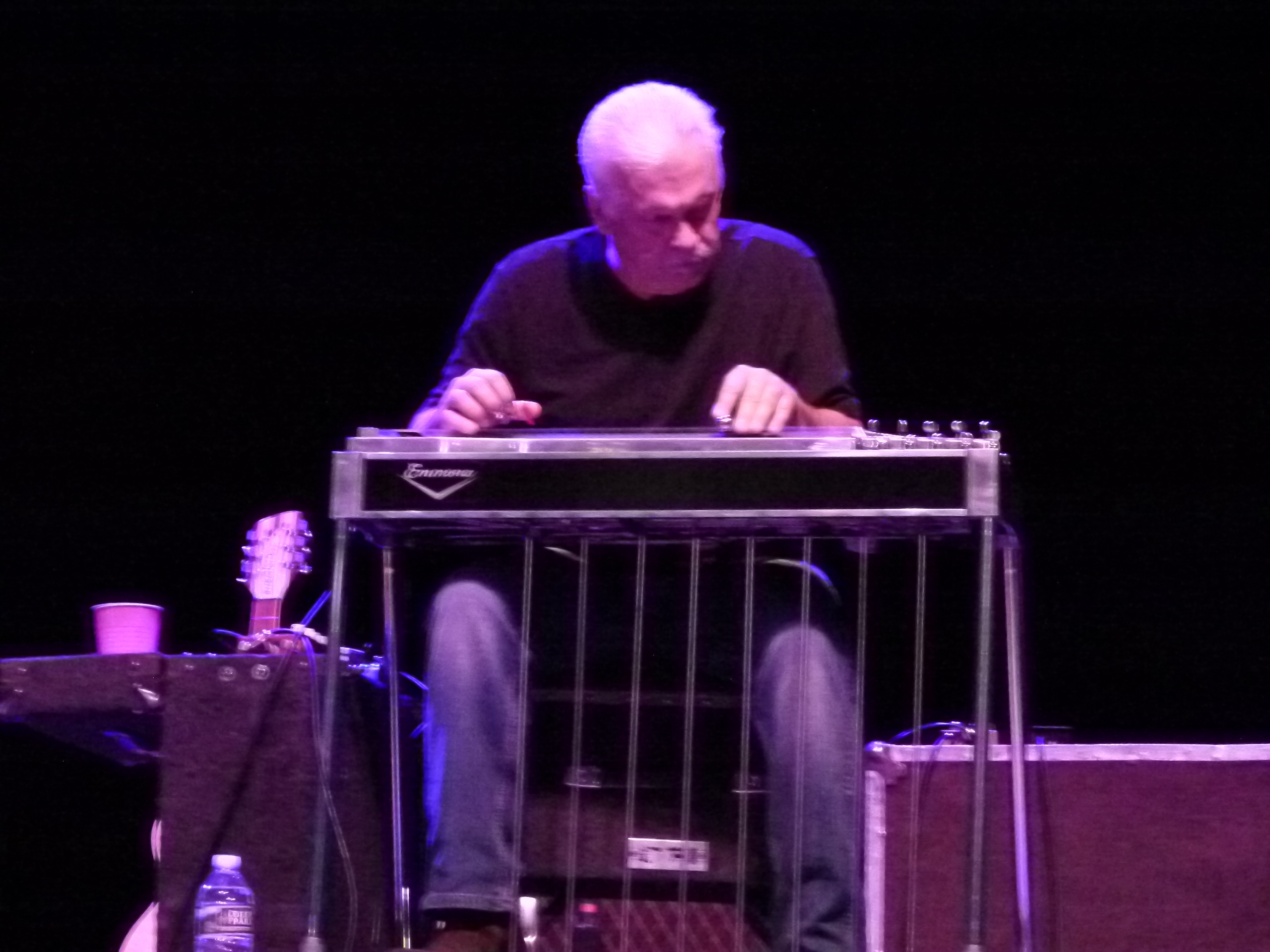 Gary Jacob playing pedal steel guitar.