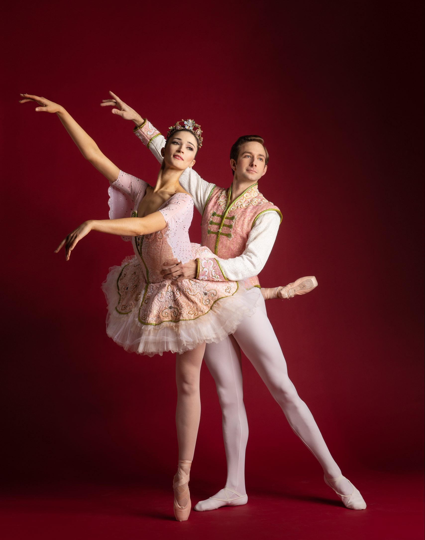 Amid the dazzling spectacle of Pittsburgh Ballet Theatre's 'The Nutcracker,' there's also good old good ballet. Shown here are dancers Marisa Grywalski and Lucius Kirst. Photo: Duane Rieder