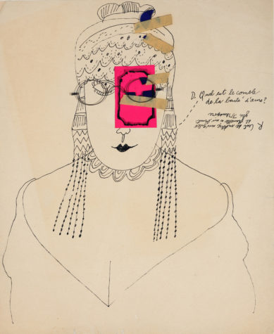 A mixed style works on paper. Andy Warhol, Demande Réponse, 1950s, The Andy Warhol Museum, Pittsburgh, © The Andy Warhol Foundation for the Visual Arts, Inc.